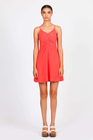 Robe drapée - Corail