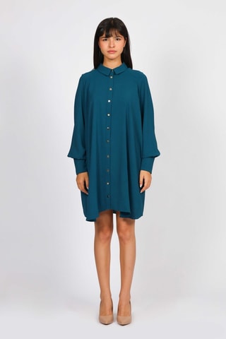 Robe chemise - Vert émeraude