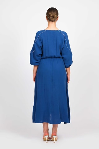 Robe midi - Bleu marine