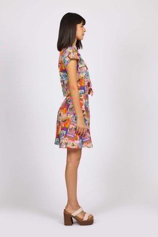 Chemisier - Orange et turquoise