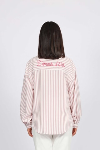 Chemisier - Blanc et violet