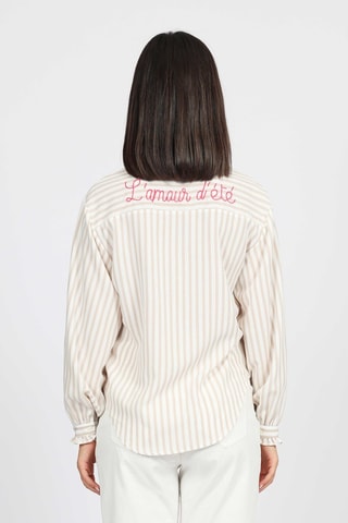 Chemisier - Blanc et beige