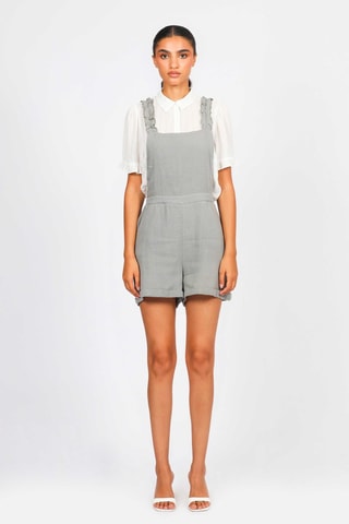 Salopette-short - Marron