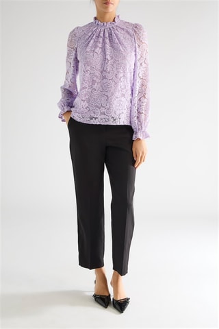 Blouse en dentelle - Mauve