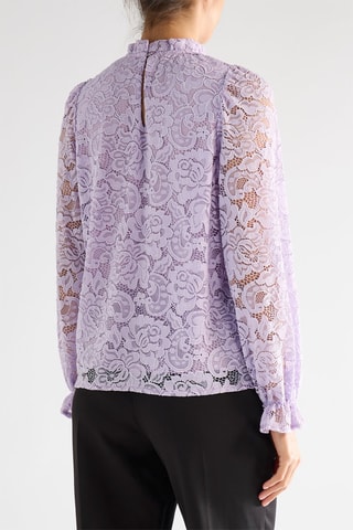 Blouse en dentelle - Mauve