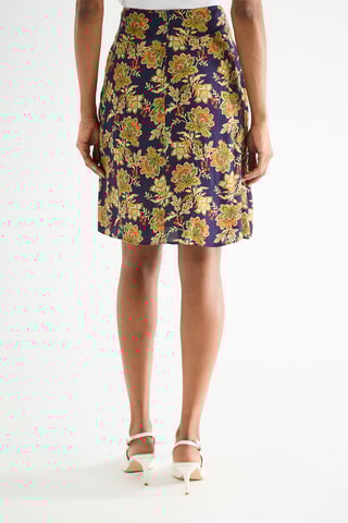 Jupe portefeuille - Bleu marine