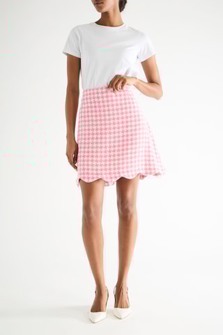 Jupe droite taille haute - Rose