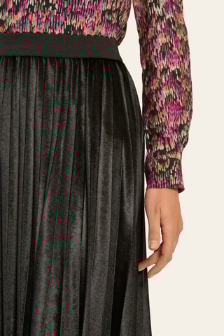 Jupe plissée taille haute - Noir