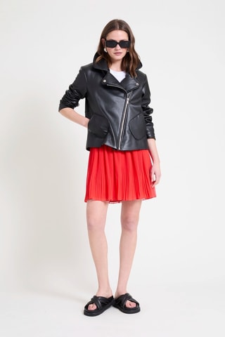 Jupe plissée - Rouge