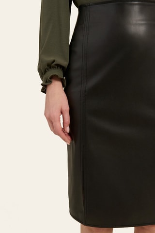 Jupe droite taille haute - Noir