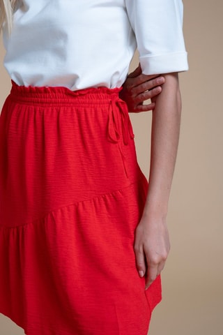 Jupe droite - Rouge