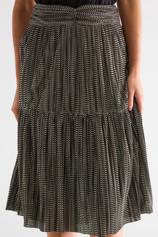 Jupe midi taille haute - Noir