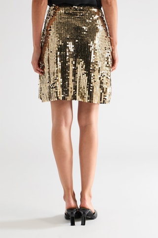 Jupe droite - Doré