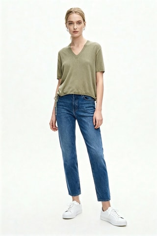 Top en laine et cachemire - Kaki