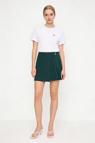 Jupe portefeuille - Vert foncé