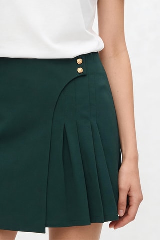 Jupe portefeuille - Vert foncé
