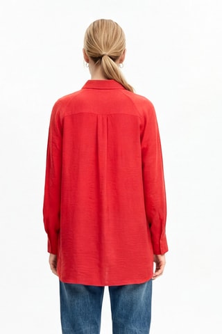 Chemisier oversize - Rouge