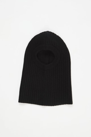 Pasamontañas de cachemir y lana merino - Negro