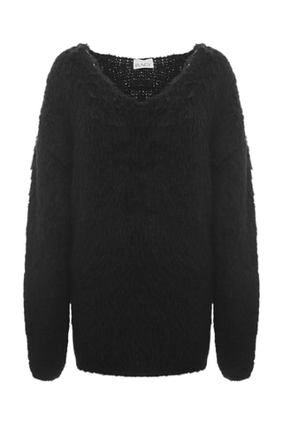 Jersey de algodón orgánico - Negro