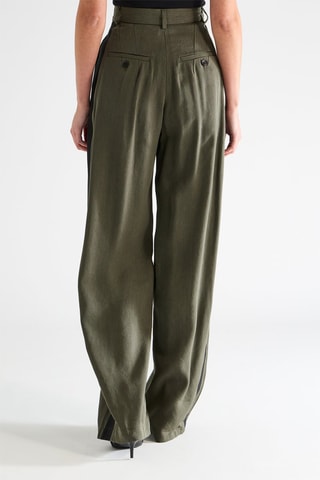 Pantalón de tiro alto - Caqui