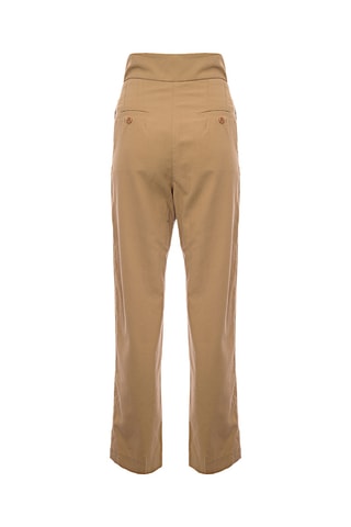 Pantalón de tiro alto - Beige