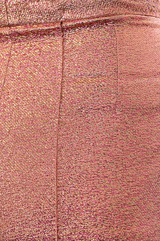 Pantalón flare de seda - Rosa viejo