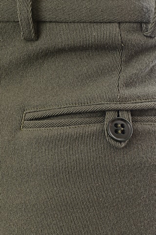 Pantalón wide leg de lana - Verde oliva