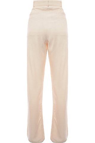 Pantalón straight - Beige