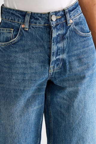 Vaquero wide leg de algodón orgánico - Azul