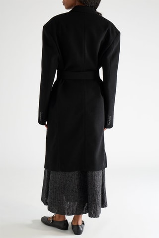 Abrigo de lana - Negro