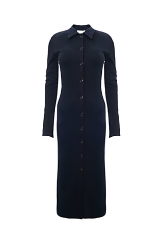 Vestido camisero - Azul marino