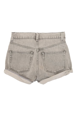 Short vaquero de algodón orgánico - Gris oscuro