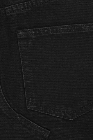 Falda midi vaquera y de algodón orgánico - Negro