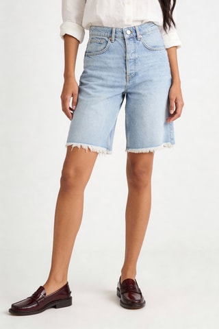 Bermudas de algodón orgánico - Índigo