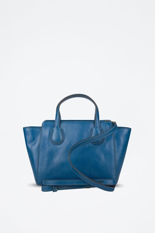 Bolso de piel Elettra - Azul oscuro 