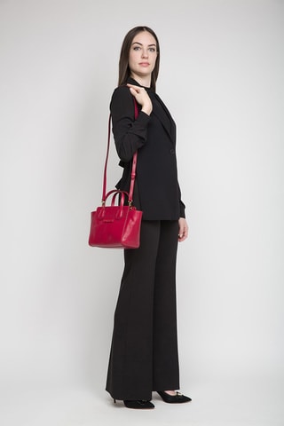 Bolso de piel Elettra - Fucsia 