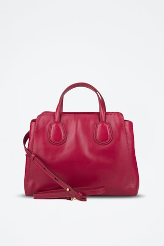 Bolso de piel Elettra - Fucsia 
