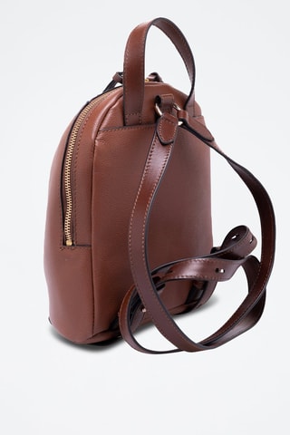 Mochila de piel Domitilla - Marrón