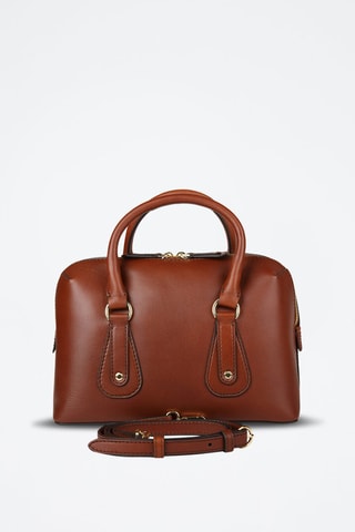 Bolso de piel Cecilia - Marrón