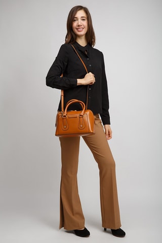 Bolso de piel Cecilia - Camel