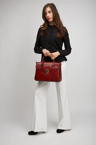 Bolso de piel Corsini - Burdeos