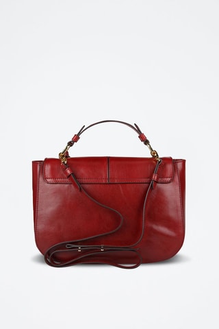 Bolso de piel Faentina - Rojo