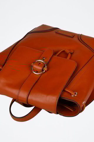 Mochila de piel Matilde - Naranja