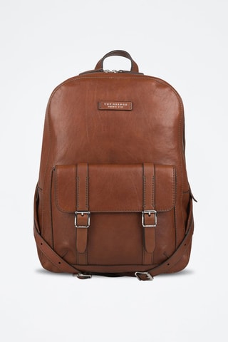 Mochila de piel Cesare - Marrón 