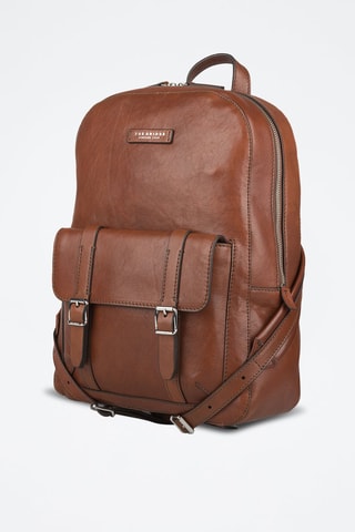 Mochila de piel Cesare - Marrón 