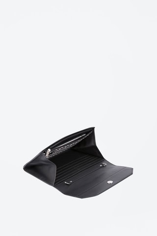 Bolso de mano de piel - Negro