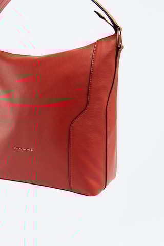 Bolso shopper de piel - Rojo