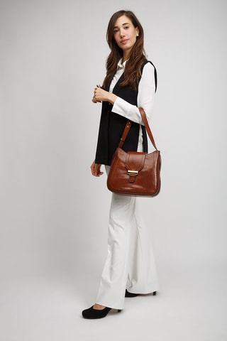 Bolso de piel Benedetta - Camel