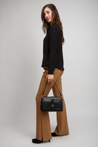 Bolso de piel Beatrice - Negro