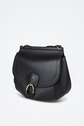 Bandolera de piel Erica - Negro